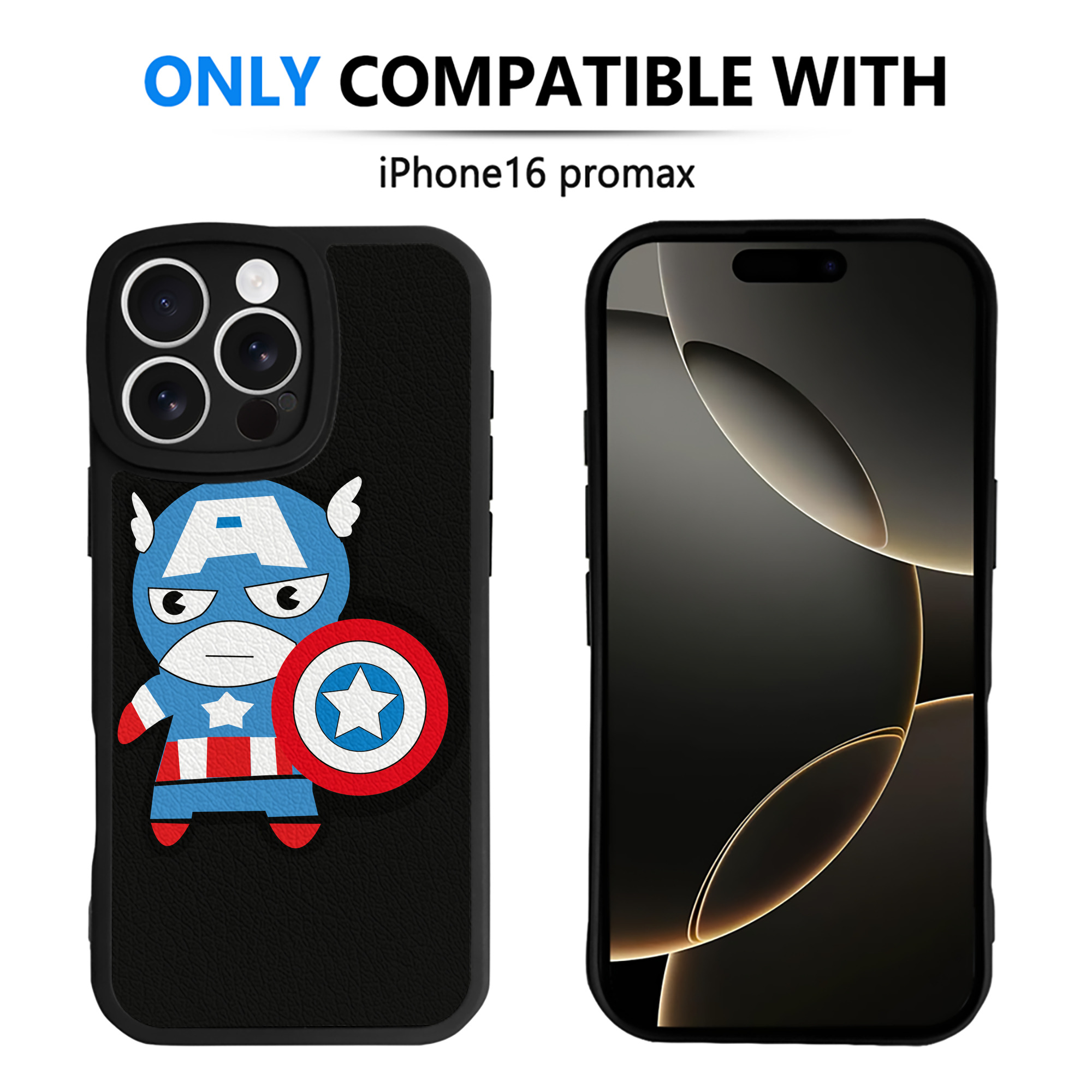 （画像用） アベンジャーズ The Avengers 【iPhone 16シリーズ対応】シリコンスマホケース（レザー調） 材質：シリコン